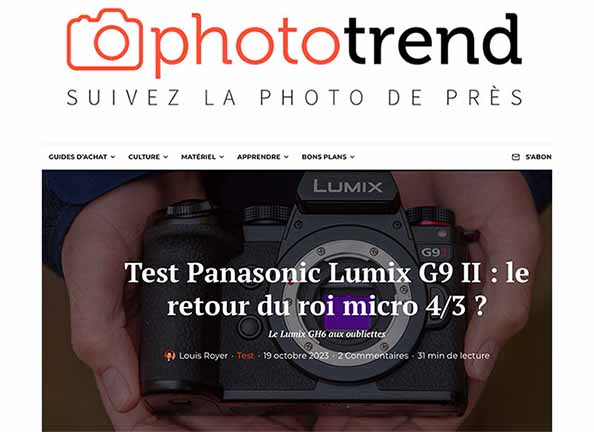 Panasonic Lumix G9 : meilleur prix, test et actualités - Les